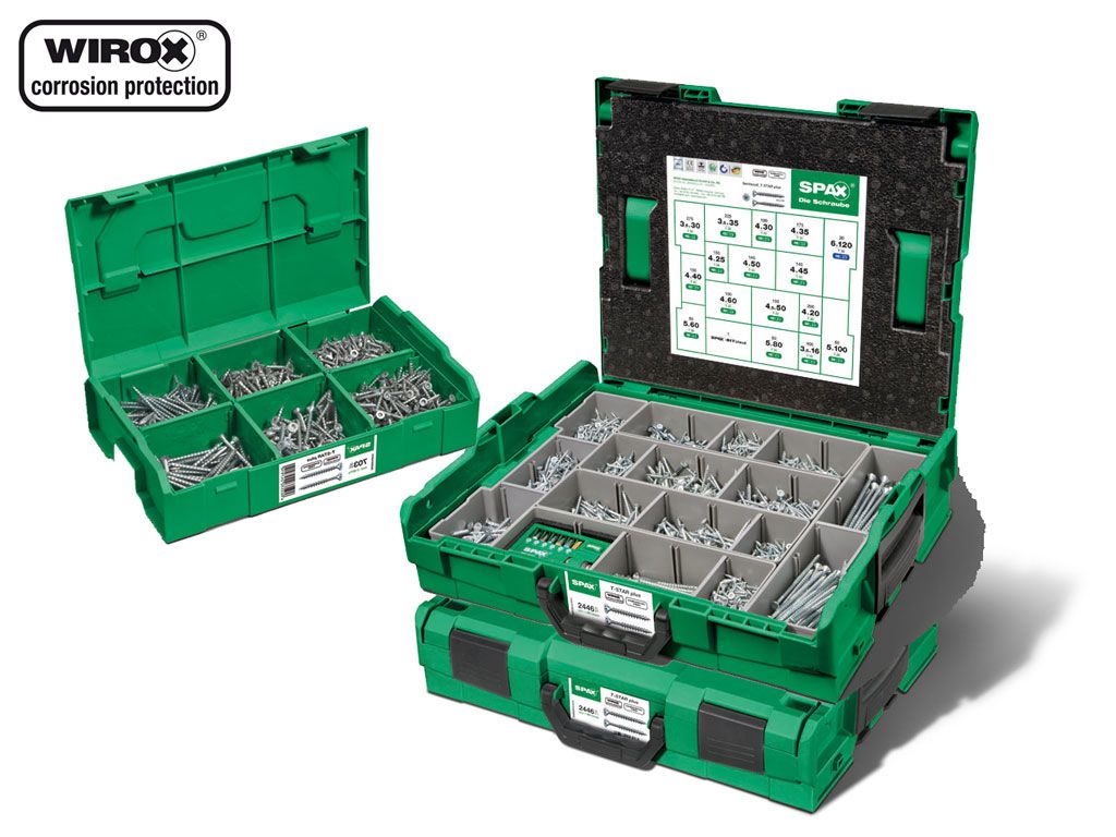 SPAX Montagekoffer L-BOXX Mini - 800 Schrauben Set Mit Bits